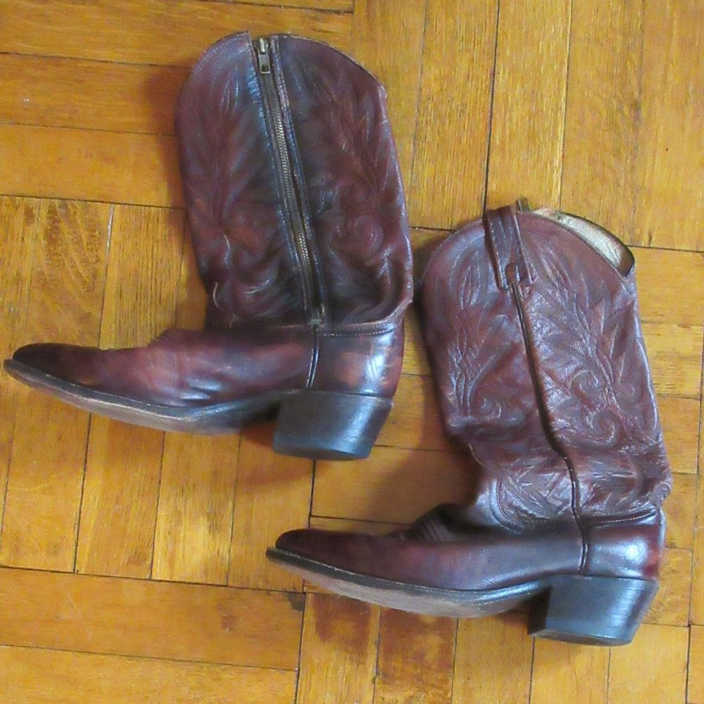 Dan Post Leather Cowboy Boots Size 7.5D US